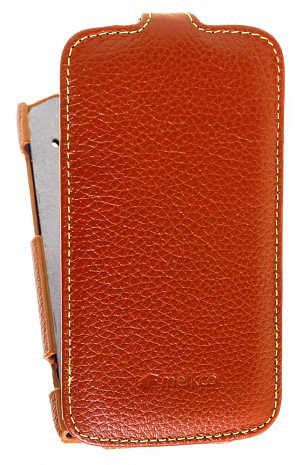    HTC Sensation / Sensation XE / Z710e / G14  Melkco Leather Case - Jacka Type (Orange LC)