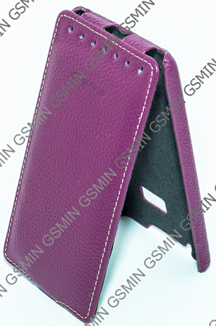    HTC Desire 600 Dual Sim Melkco Premium Leather Case - Jacka Type (Purple LC)