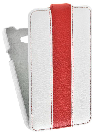    HTC One X Melkco Leather Case - Limited Edition Jacka Type (White/Red LC)