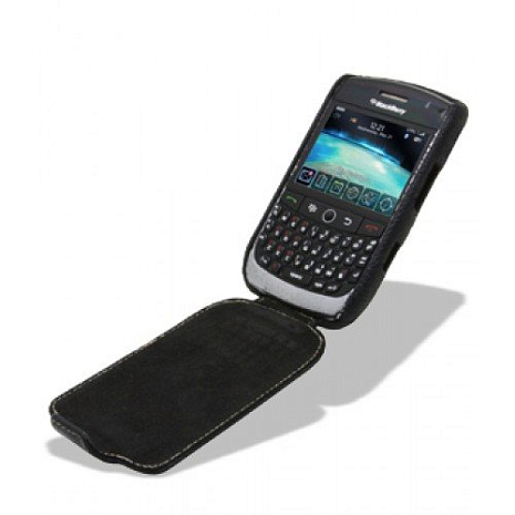    Blackberry Bold 9780/Onyx II 9780 Melkco Premium Leather Case - Jacka Type (Black LC)
