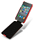   Apple iPhone 4/4S Melkco Leather Case - Jacka Type (Carbon Fiber Pattern - Red)