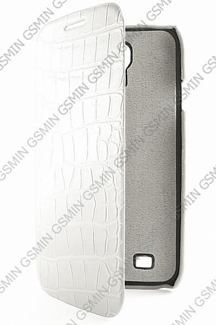    Samsung Galaxy S4 (i9500) Armor Case - Book Type (Crocodile White)