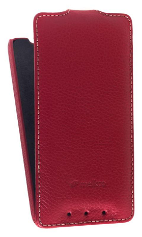   HTC One Mini / M4 Melkco Premium Leather Case - Jacka Type (Red LC)