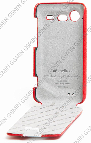    HTC Incredible S / G11 / S710d Melkco Leather Case - Special Edition Jacka Type (Red/White LC)