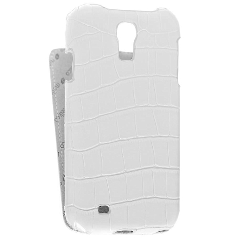    Samsung Galaxy S4 (i9500) Melkco Premium Leather Case - Jacka Type (Crocodile Print Pattern - White)