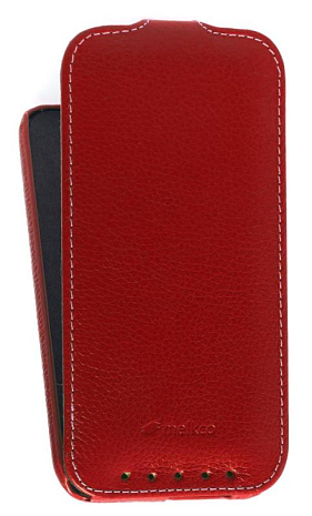    HTC One 2 M8 Melkco Leather Case - Jacka Type (Red LC)