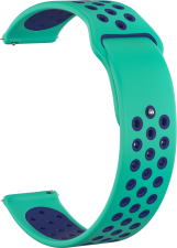 Ремешок силиконовый GSMIN Sport Edition 20 для Elari KidPhone 4G (Бирюзово-синий)