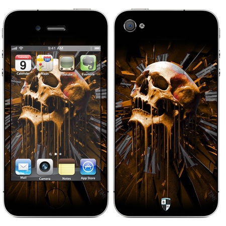 Наклейка виниловая Black Horn для iPhone 4/4S (Va 13)