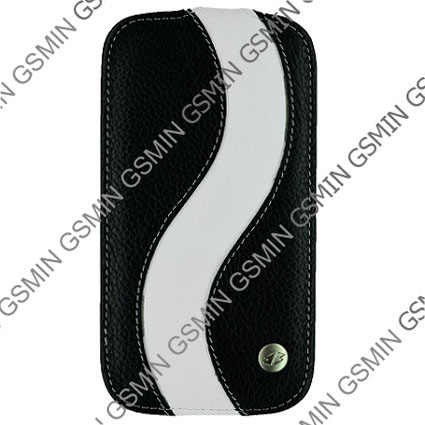 Кожаный чехол для Samsung Galaxy S3 (i9300) Melkco Premium Leather Case - Special Edition Jacka Type (Black/White LC)