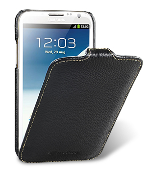 Кожаный чехол для Samsung Galaxy Note 2 (N7100) Melkco Premium Leather Case - Jacka Type (Black LC)
