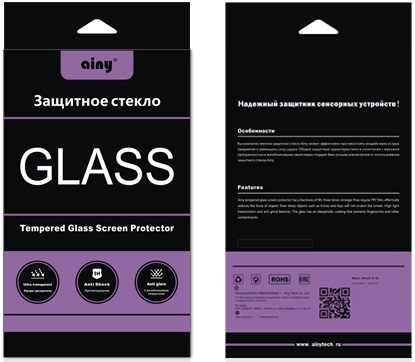 Противоударное защитное стекло для Huawei Ascend G620 Ainy 0.3mm (Белый)