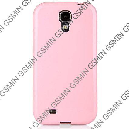 Чехол силиконовый для Samsung Galaxy S4 (i9500) TPU (Розовый)