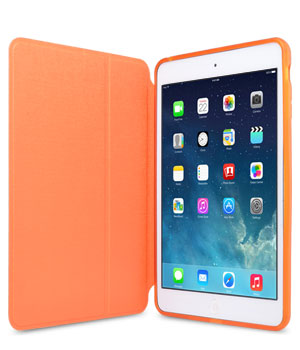 Кожаный чехол для iPad mini 2 Retina Melkco Ultra Thin Leather case - Air Frame (Orange LC)