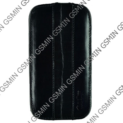 Кожаный чехол для Samsung Galaxy S3 (i9300) Melkco Premium Leather Case - Limited Edition Jacka Type (Vintage Black-Crocodile Print Pattern-Black LC)