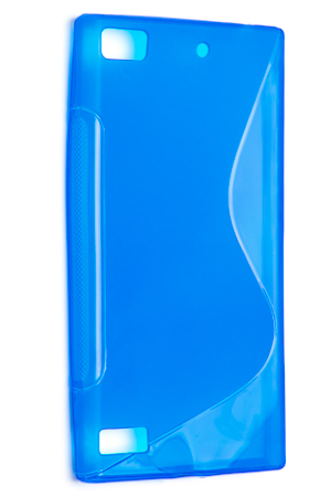 Чехол силиконовый для BlackBerry Z3 S-Line TPU (Синий)