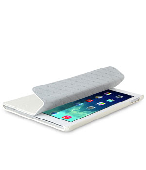 Кожаный чехол для iPad Air Melkco Premium Leather case - Slimme Cover Type (White LC)