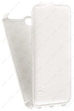 Кожаный чехол для Lenovo Vibe C (A2020) Aksberry Protective Flip Case (Белый)