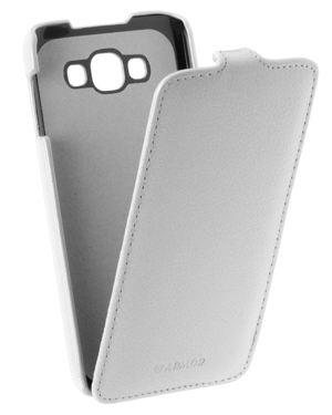 Кожаный чехол для Samsung Galaxy E7 SM-E700F Armor Case "Full" (Белый)