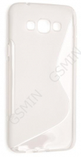 Чехол силиконовый для Samsung Galaxy A8 S-Line TPU (Прозрачно-Матовый)