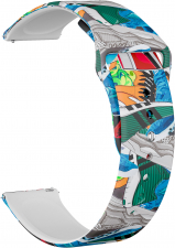 Ремешок силиконовый GSMIN Sport Band 20 для Samsung Galaxy Watch 4 Classic 46мм (Дизайн 5)