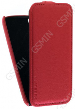 Кожаный чехол для Fly IQ 4410 Quad Phoenix Aksberry Protective Flip Case (Красный)