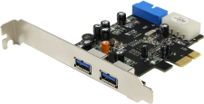 ���������� PCI-E 1� �� 2xUSB3.0 (F) c USB3.0 (M) (19pin) � Molex �������� (��� �������) GSMIN PX33 (������)
