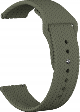 Ремешок силиконовый GSMIN Tread 20 для Samsung Galaxy Watch 4 Classic 46мм (Зеленый)