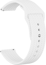 Ремешок силиконовый GSMIN Tread 22 для Мультимодель (Белый)