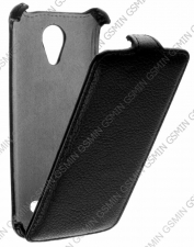 Кожаный чехол для Fly IQ 4402 Era Style 1 Armor Case (Черный)