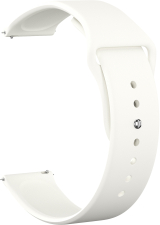Ремешок силиконовый GSMIN Sport Band 22 для Мультимодель (Белый)