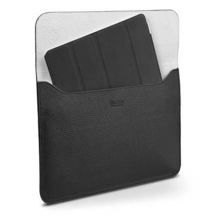 Кожаный чехол для iPad 2/3 и iPad 4 SGP Leather Sleeve Case illusion (Черный)