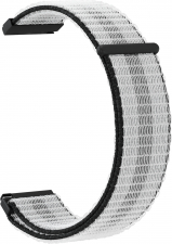Ремешок нейлоновый GSMIN Woven Nylon 22 для Elari KidPhone Fresh (Черно-серый)
