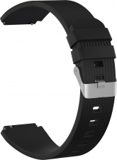 Ремешок силиконовый GSMIN Italian Collection 22 для Elari KidPhone Fresh (Черный)