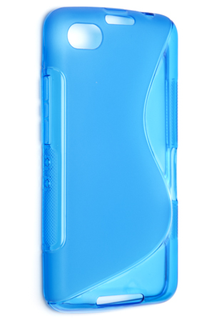 Чехол силиконовый для BlackBerry Z30 S-Line TPU (Синий)