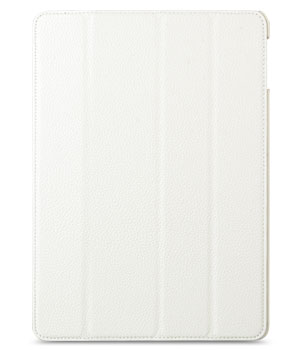 Кожаный чехол для iPad Air Melkco Premium Leather case - Slimme Cover Type (White LC)