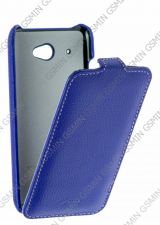 Кожаный чехол для HTC Desire 601 Sipo Premium Leather Case - V-Series (Синий)