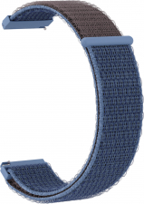 Ремешок нейлоновый GSMIN Woven Nylon 22 для Elari KidPhone Fresh (Сине-серый)