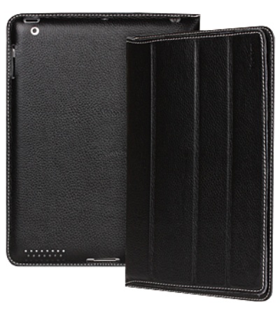 Кожаный чехол для iPad 2/3 и iPad 4 Yoobao iSmart Leather Case (Черный)
