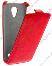 Кожаный чехол для Fly IQ 4402 Era Style 1 Armor Case (Красный)