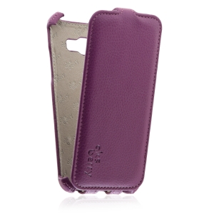 Кожаный чехол для Samsung Galaxy A5 (2017) Aksberry Protective Flip Case (Фиолетовый)