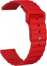 Ремешок силиконовый GSMIN Dump 20 для Samsung Galaxy Watch 4 Classic 46мм (Красный)