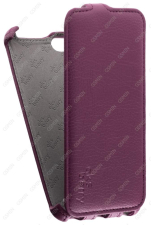 Кожаный чехол для Lenovo Vibe C (A2020) Aksberry Protective Flip Case (Фиолетовый)