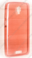Чехол силиконовый для Lenovo S660 TPU 0.5 mm (Прозрачно Красный)