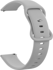 Ремешок силиконовый GSMIN Net 22 для Мультимодель (Светло-серый)