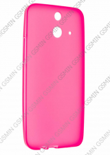 Чехол силиконовый для HTC One Dual Sim E8 TPU (Малиновый Матовый)