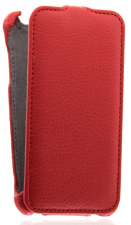 Кожаный чехол для Fly IQ 4418 Era Style 4 Armor Case (Красный)