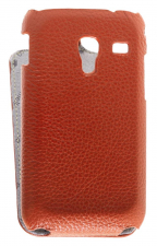 ������� ����� ��� Samsung Galaxy Ace Plus (S7500) Melkco Leather Case - Jacka Type (Orange LC)