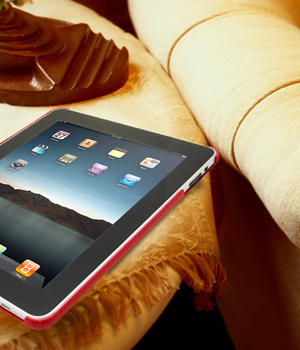 Кожаный чехол-накладка для iPad 1 Melkco Leather Snap Cover - (Red LC)