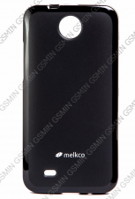 Чехол силиконовый для HTC Desire 300 Melkco Poly Jacket TPU (Black Mat)