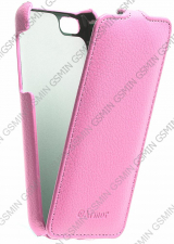 Кожаный чехол для Apple iPhone 5C Armor Case "Full" (Розовый)
